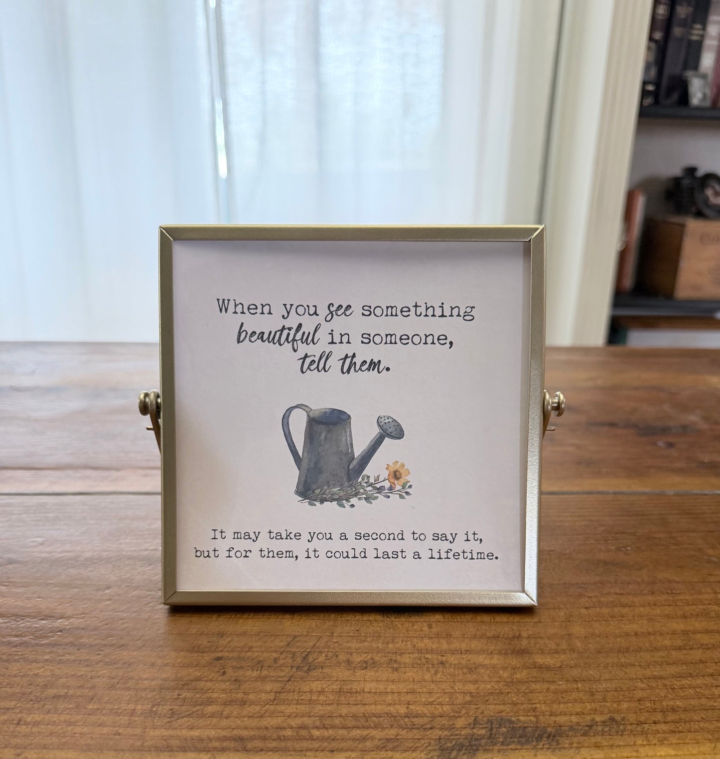Gold Table Top Frame- Creations by Beth