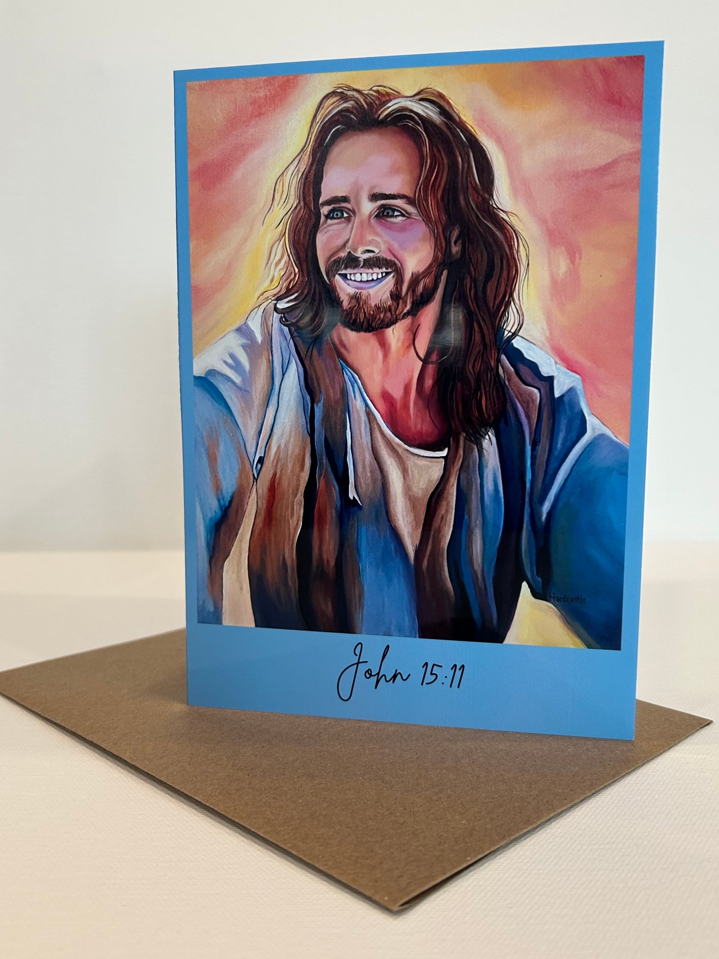 HFB-Greeting Card- Happy Jesus