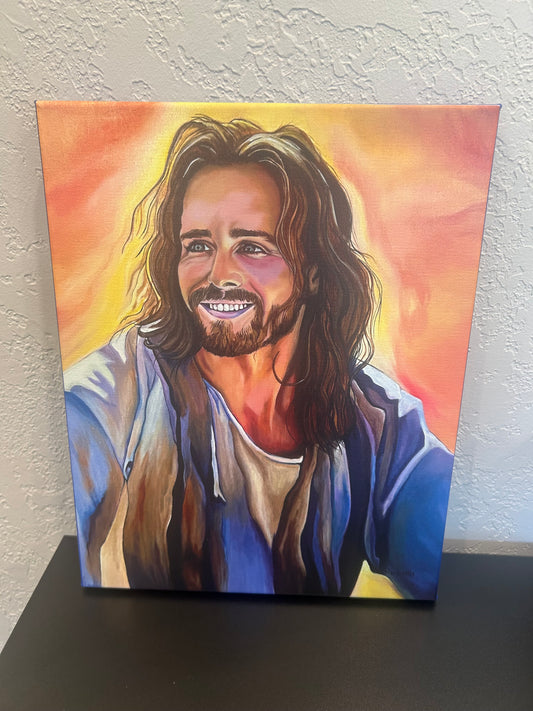 HFB Canvas Print 11x14- Happy Jesus