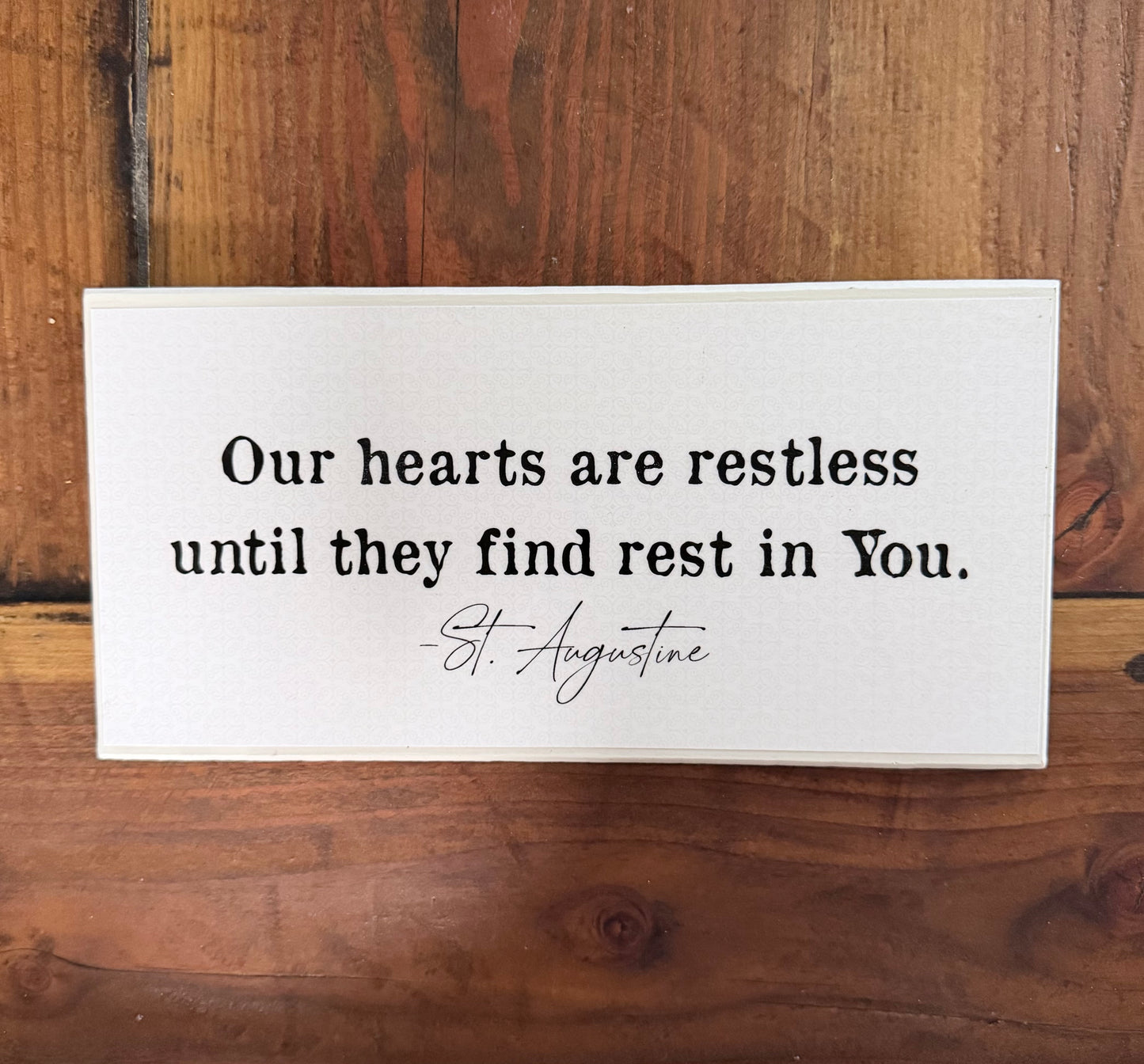 Small rectangular wood sign- Creations by Beth