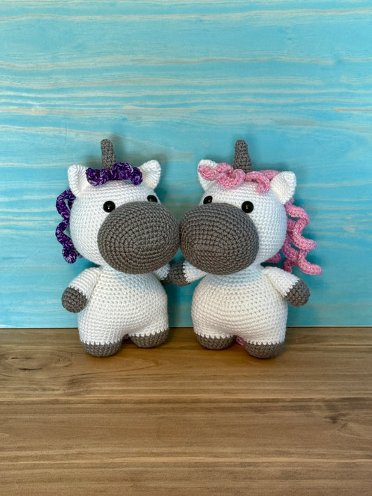 Unicorn (Chonky) Plushie CHD - Cuddly Cacti Creations