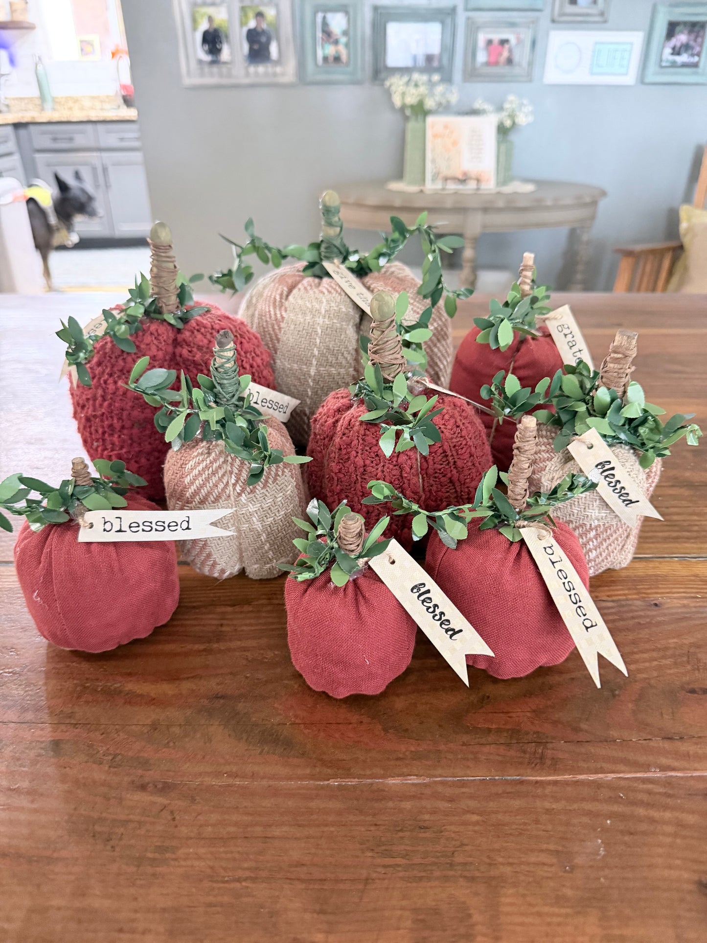 Fall- Fabric Pumpkin | Large