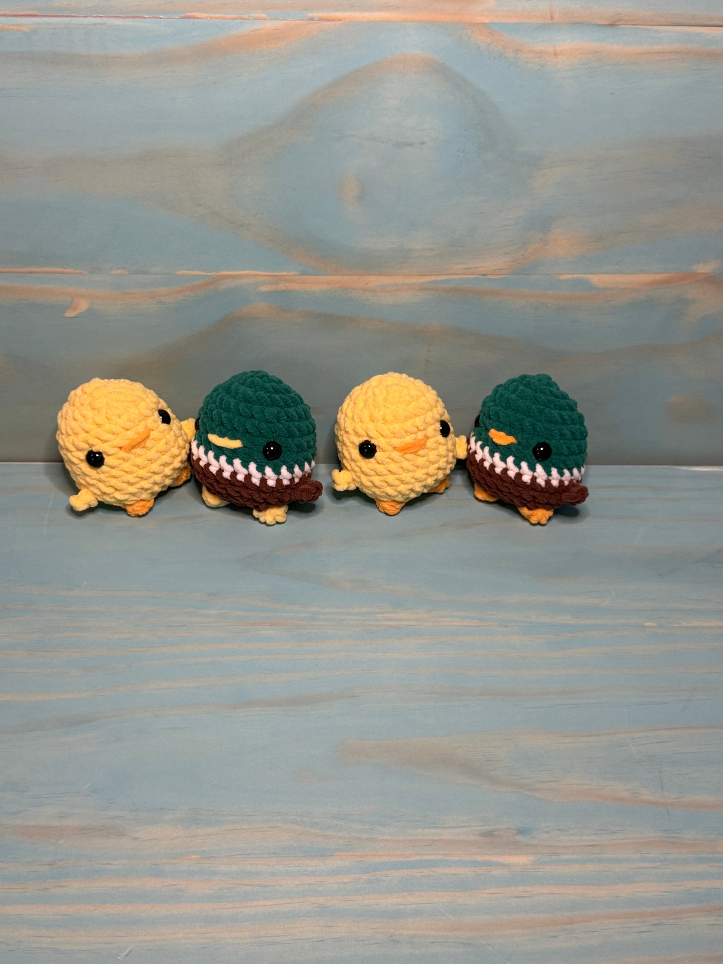 Chick & Mallard Duck "Ball" Plushies - Cuddly Cacti Creations