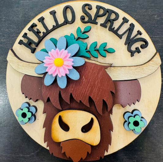 Magnetic Insert - Highland Cow Spring - STV