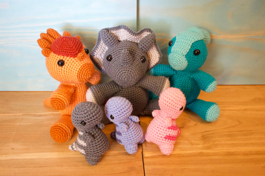 Dinosaur Plushies - Cuddly Cacti Creations