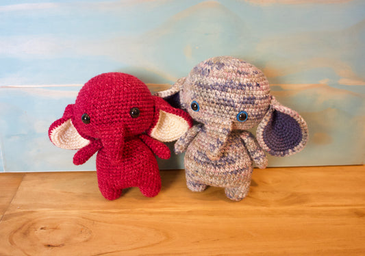 Elephant Plushie (Small) - Cuddly Cacti Creations