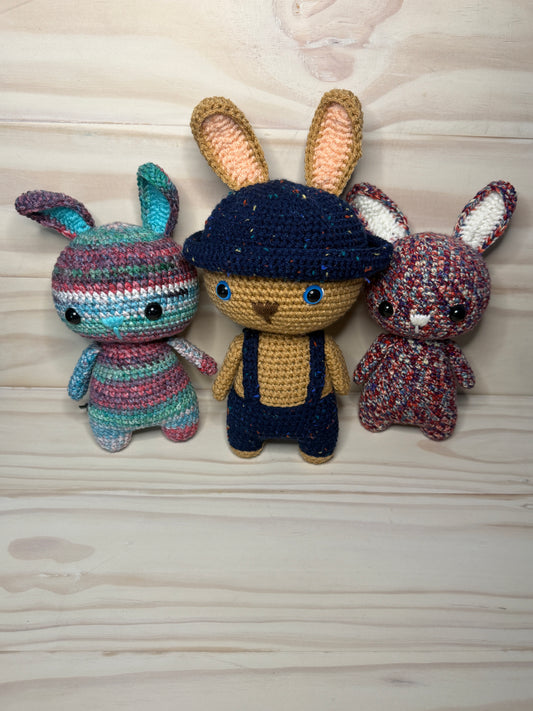 Bunny Plushies (Small) - Cuddly Cacti Creations