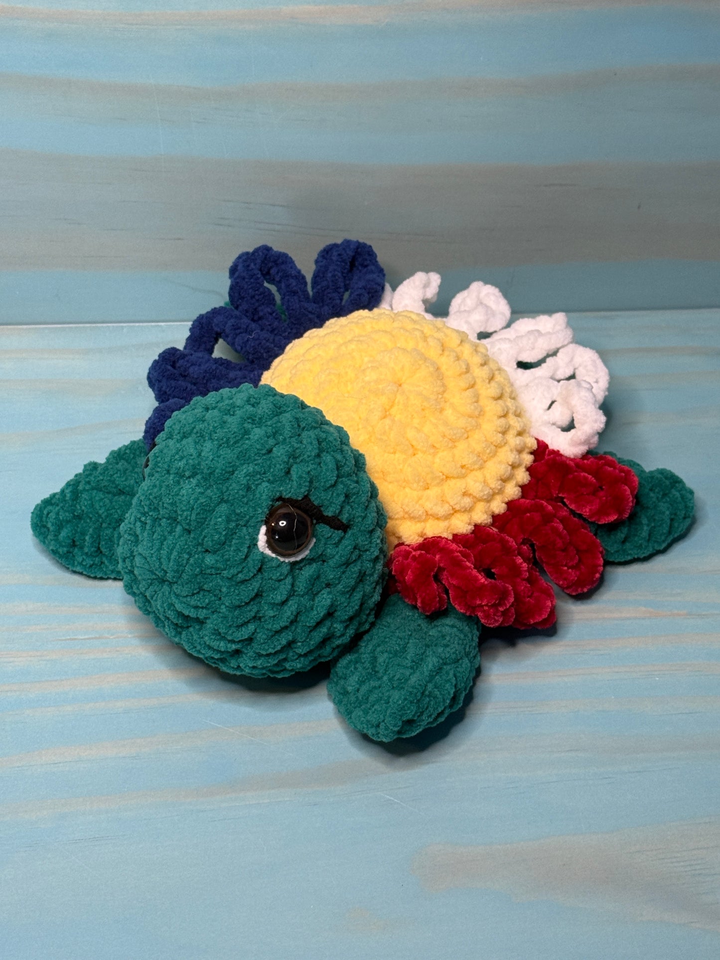 Daisy Sea Turtle Plushie CHD - Cuddly Cacti Creations