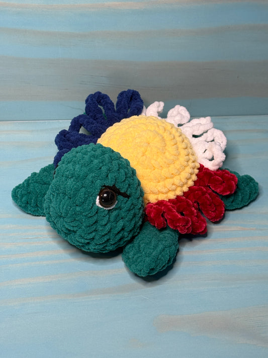 Daisy Sea Turtle Plushie CHD - Cuddly Cacti Creations