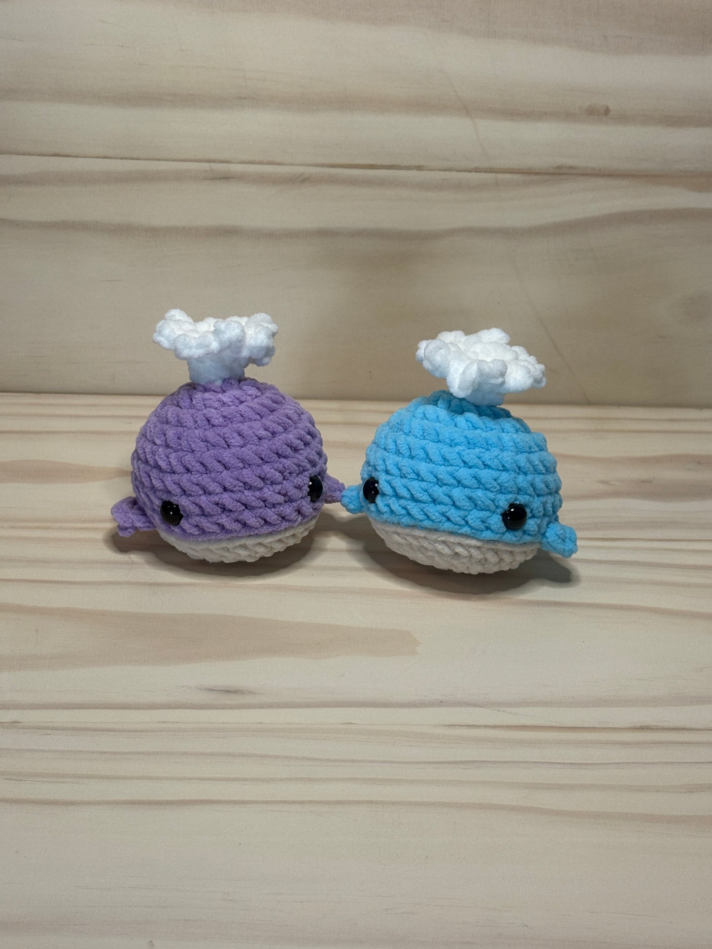 Mini Whale Plushie STV - Cuddly Cacti Creations