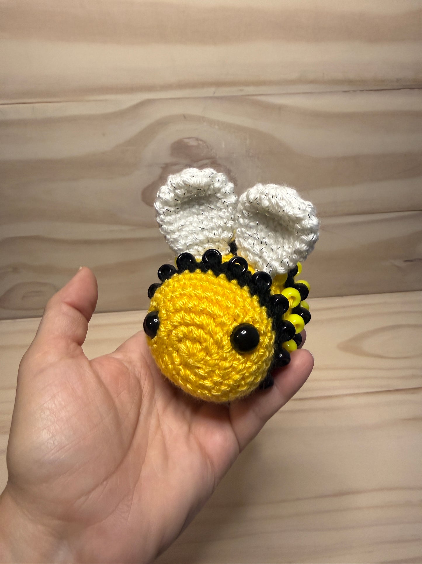 Fidget Bee Beaded Plushie STV - Cuddly Cacti Creations