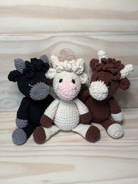 Cow (Highland) Plushie CHD - Cuddly Cacti Creations