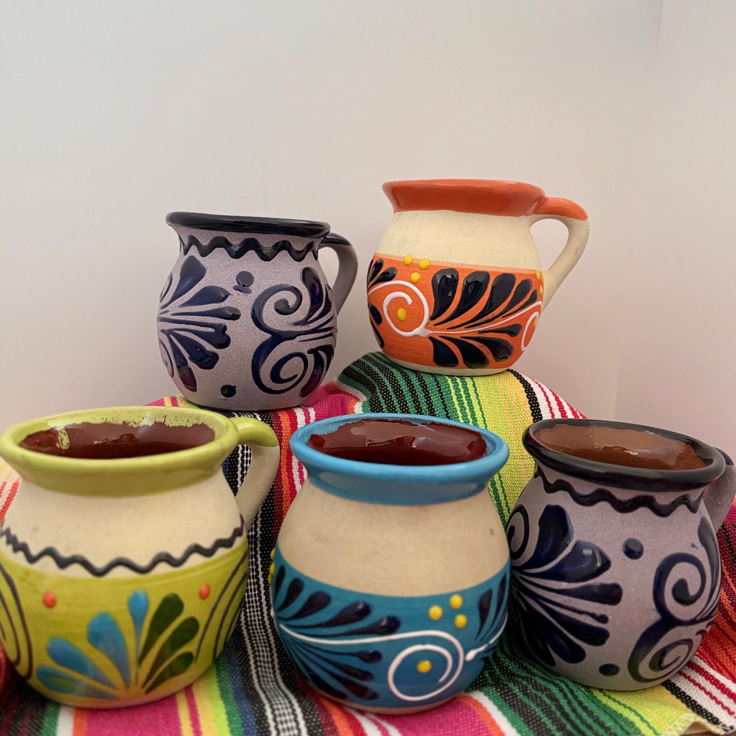 Hand-Painted Mexican Pottery Mug