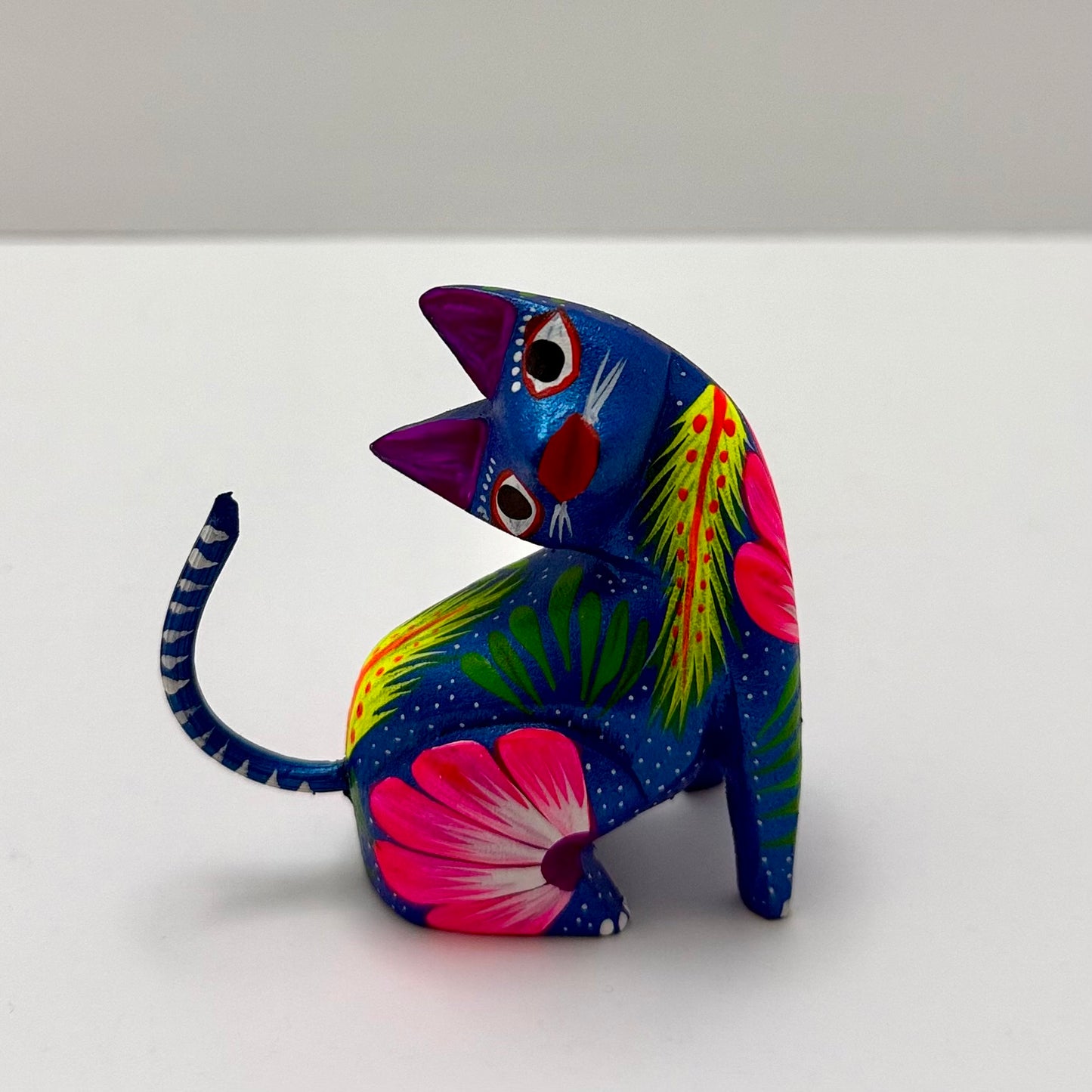 Hand-Painted Alebrije ~ Cat - Casa Coco