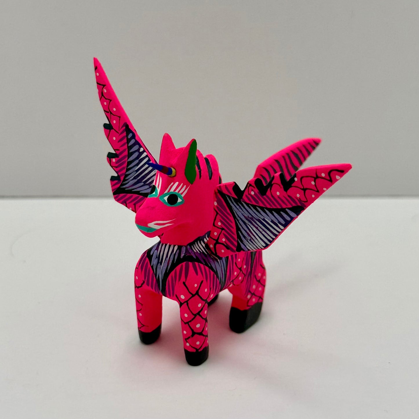 Hand-Painted Alebrije ~ Unicorn/Pegasus - Casa Coco