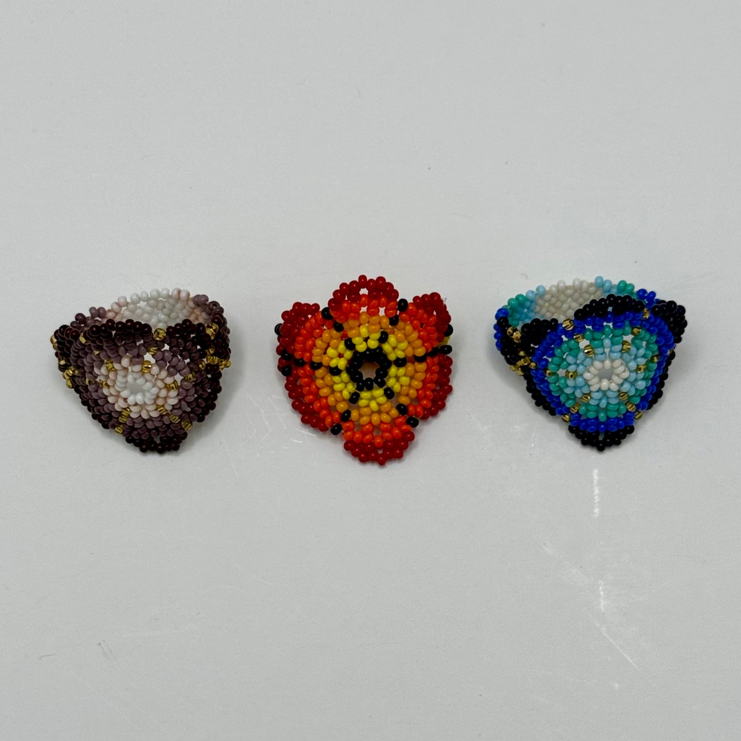 Beaded Flower Ring - Casa Coco