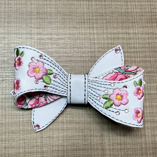 Embroidered & Embellished Hair Bows. Bloom-N-Believe Boutique