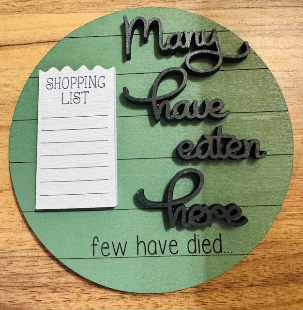 Magnetic Insert - Many Have Eaten Here - CHD
