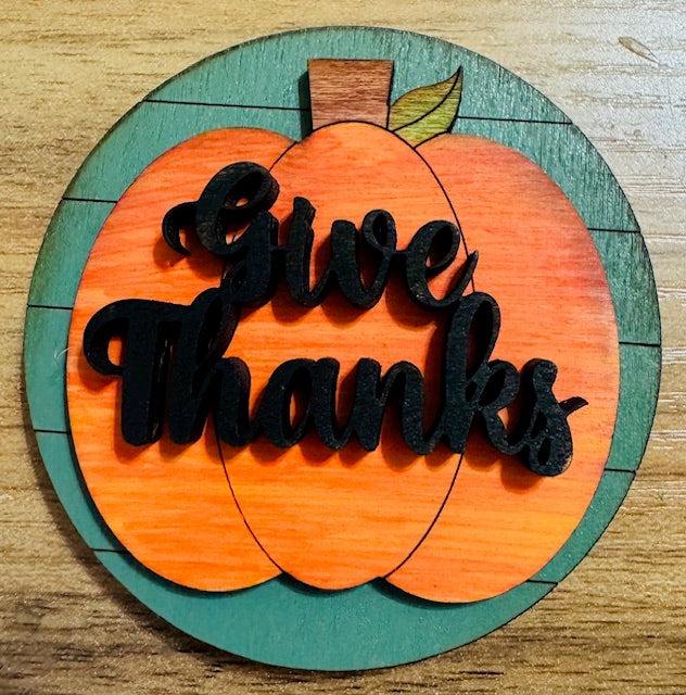 Magnetic Insert - Fall Pumpkin - STV