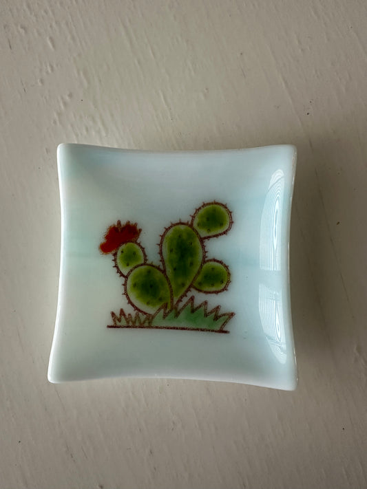 Plate - 3.5 x 3.5 Prickly Pear