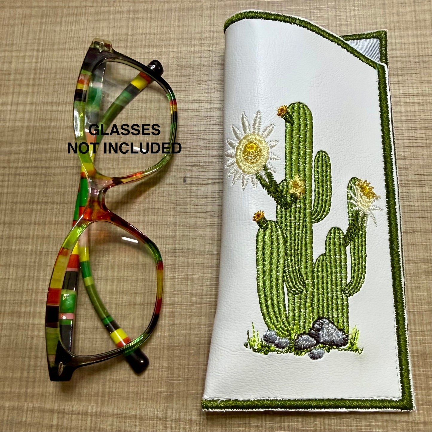 Custom Embroidered Eye Glasses Case -Bloom-N-Believe Boutique