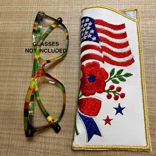 Custom Embroidered Eye Glasses Case -Bloom-N-Believe Boutique
