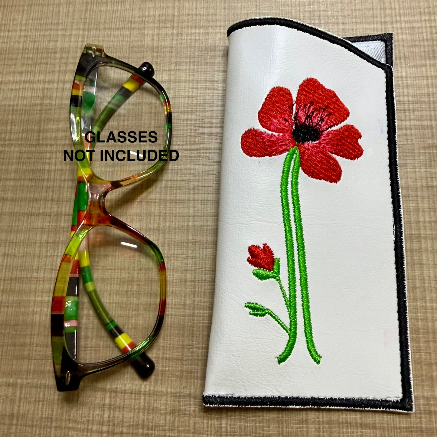 Custom Embroidered Eye Glasses Case -Bloom-N-Believe Boutique