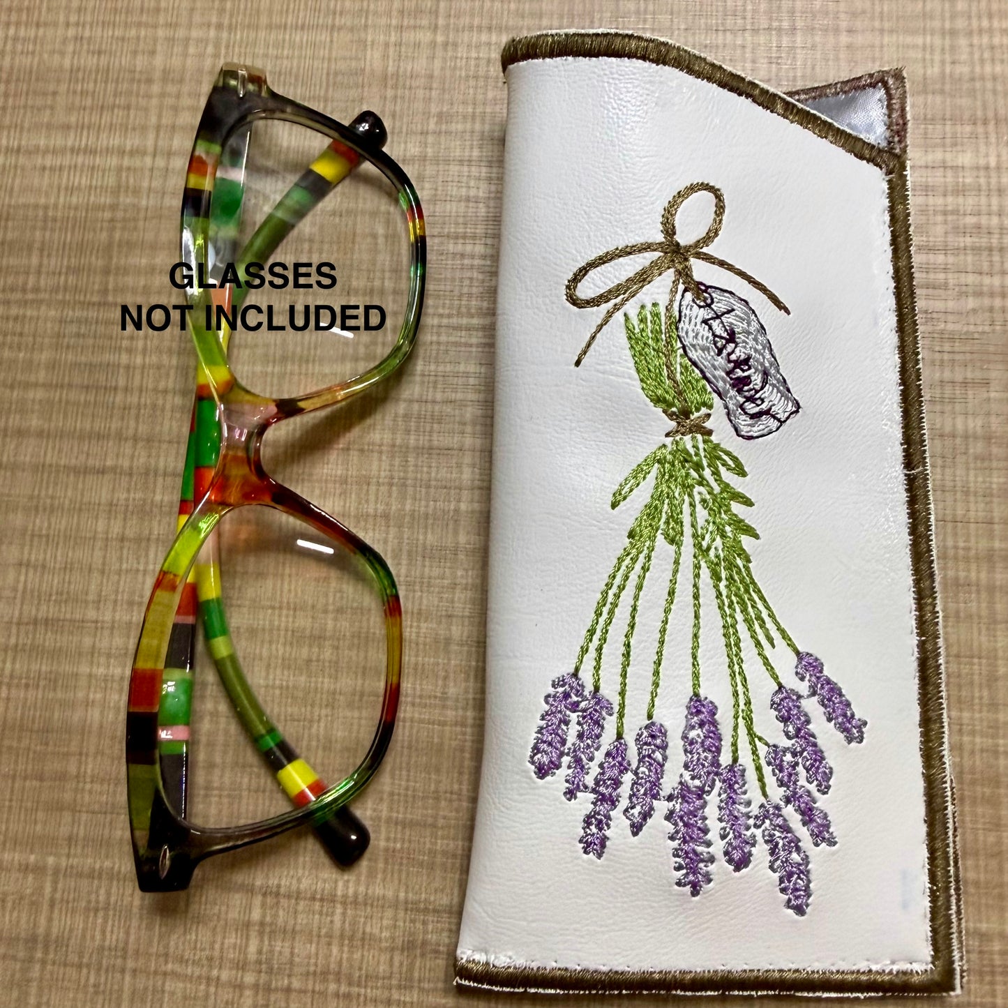 Custom Embroidered Eye Glasses Case -Bloom-N-Believe Boutique
