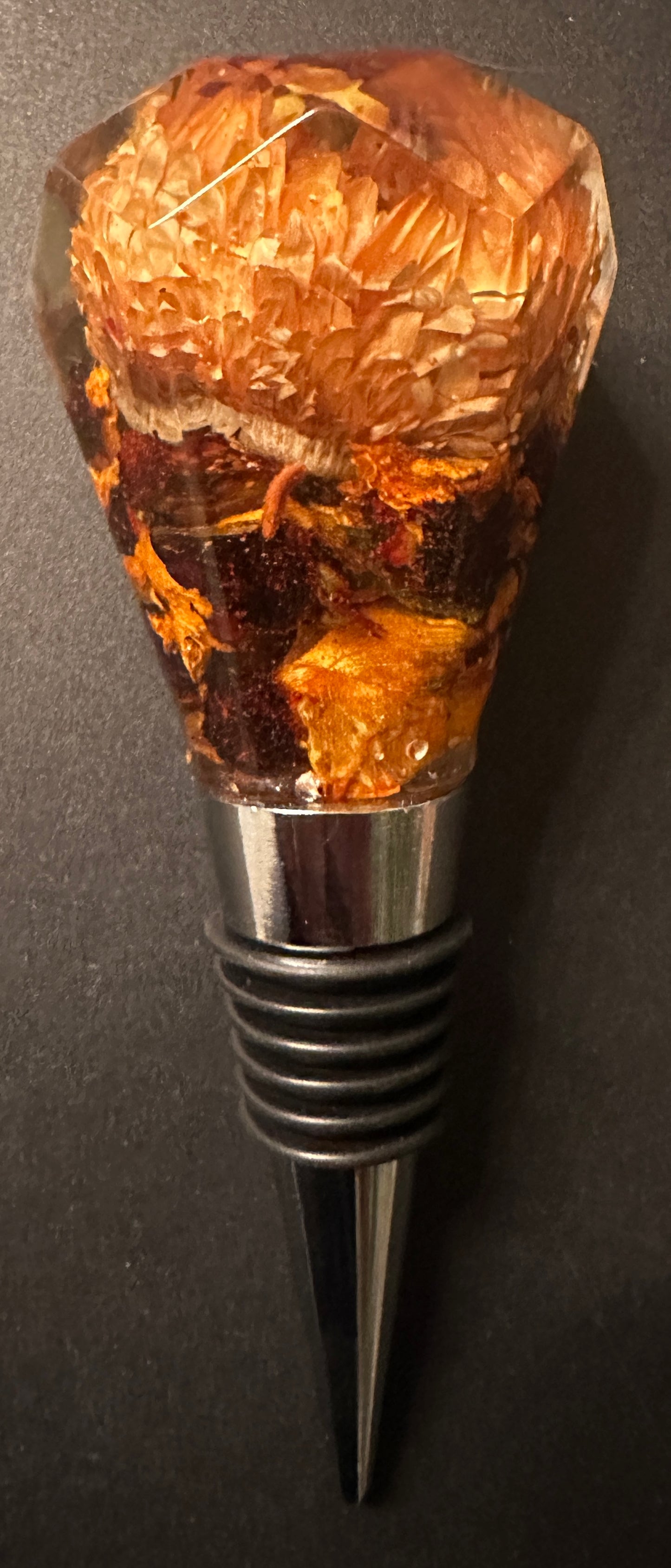 Fall Flowers Bottle Stopper