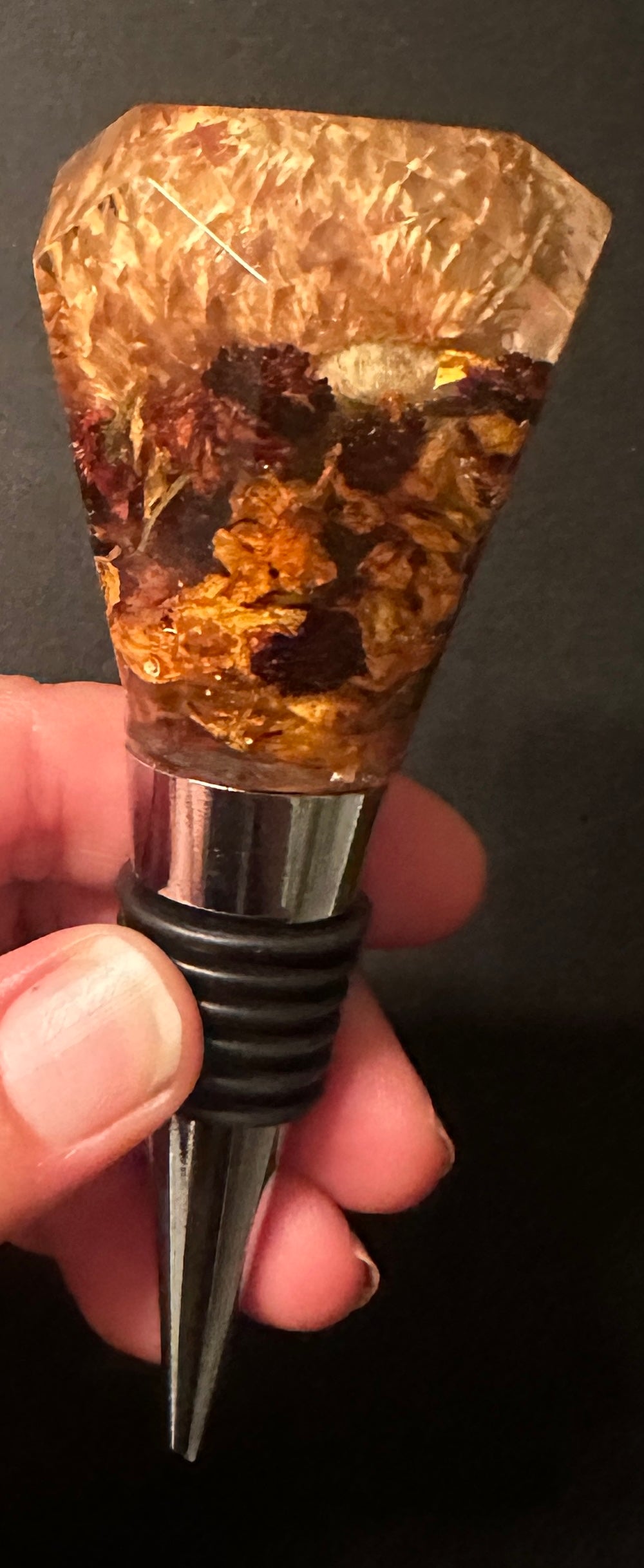 Fall Flowers Bottle Stopper