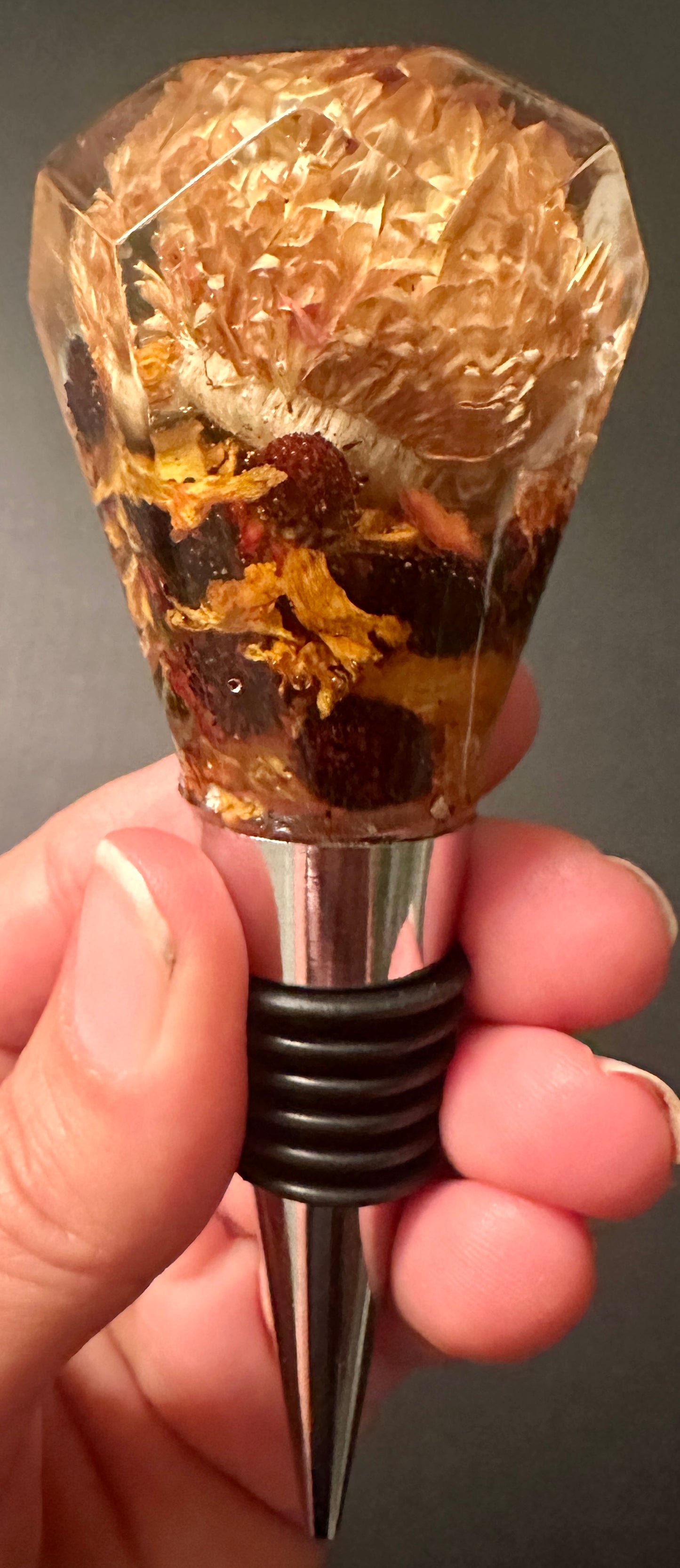 Fall Flowers Bottle Stopper