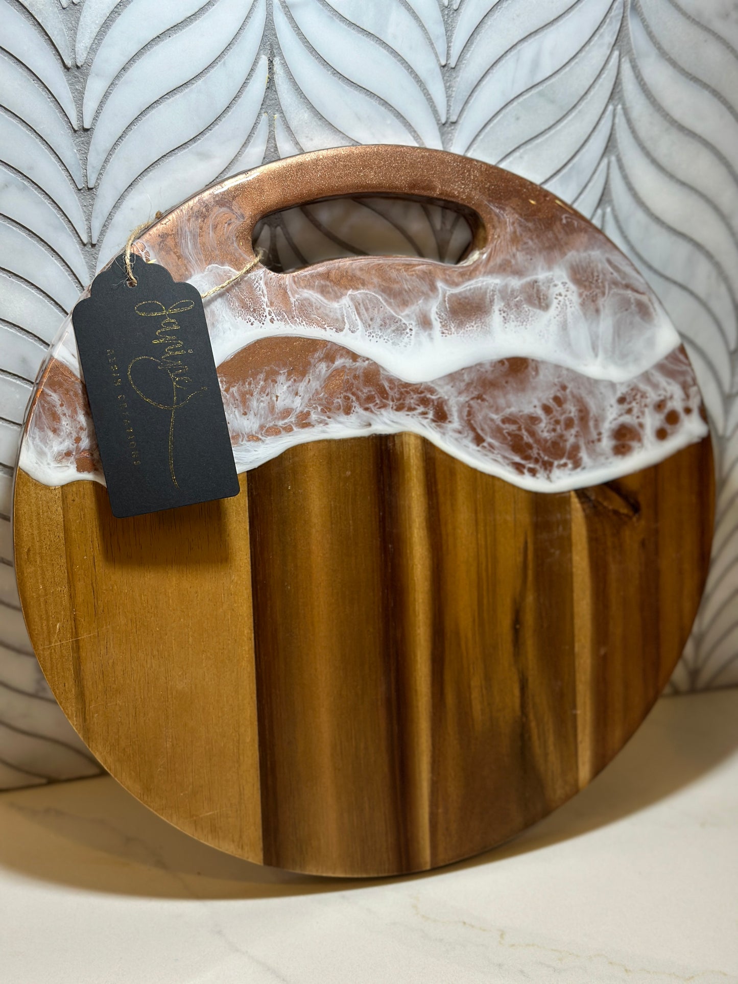 Rose Gold Round Charcuterie