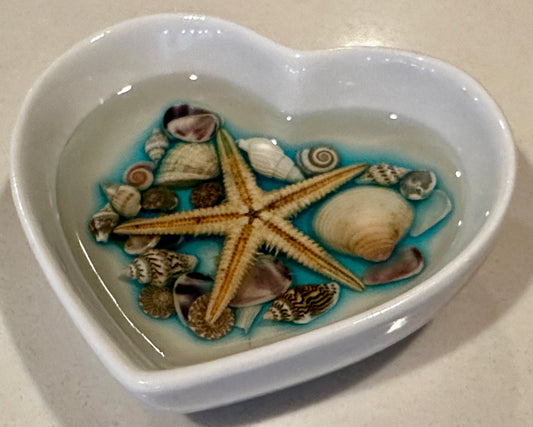 Seashells Heart Dish-STV