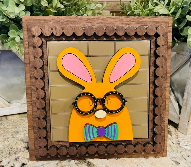 Interchangeable Leaning Frame Insert (MOUSE & GLASSES) - STV