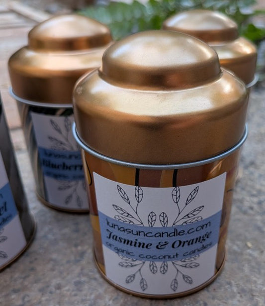 Vintage Tin Candle- $18.00