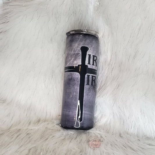 Iron Sharpens Iron  - 20 oz Skinny - Glitter Boss