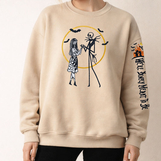 "Jack Skellington & Sally" Embroidered Unisex Shirt - Bloom-N-Believe Boutique