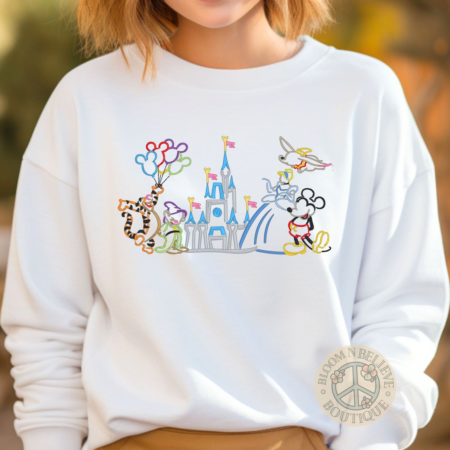 "Magical Castle" Embroidered Unisex Hoodie - Bloom-N-Believe Boutique