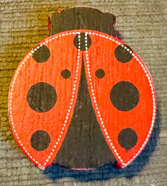 Letterboard Wood Shaped Lady Bug Tiles- CHD