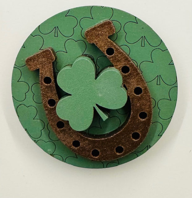 Magnetic Insert - Lucky Horseshoe & Clover - STV
