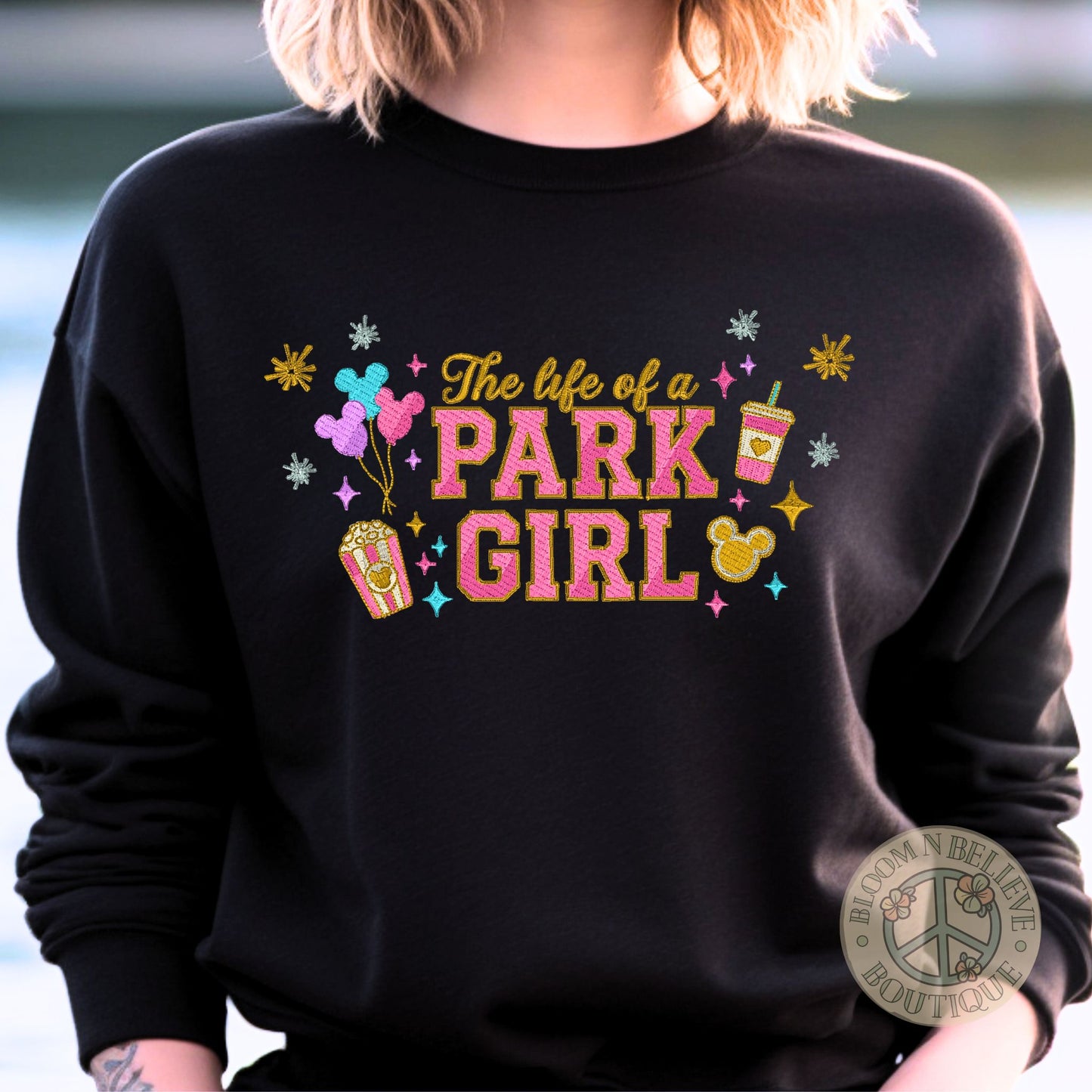 "Life of a Park Girl"Embroidered Blink Unisex Shirt - Bloom-N-Believe Boutique