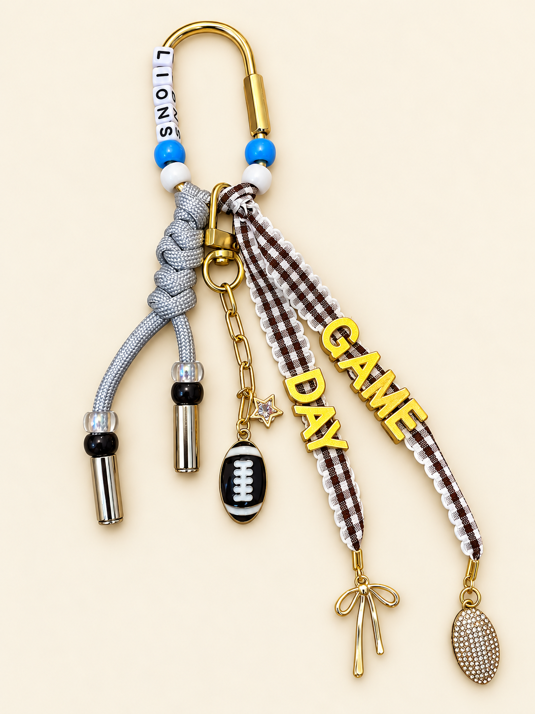 Lions Game Day Football Bag Charm - The Charm Edits