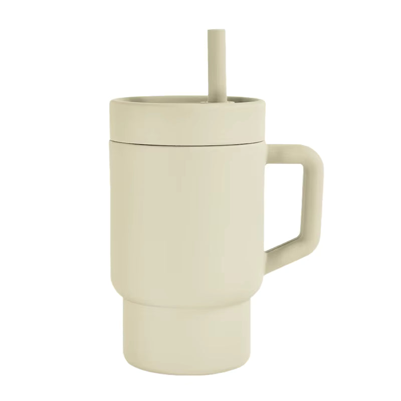 MKS My Little Silicone Tumbler Solid Color - Cream