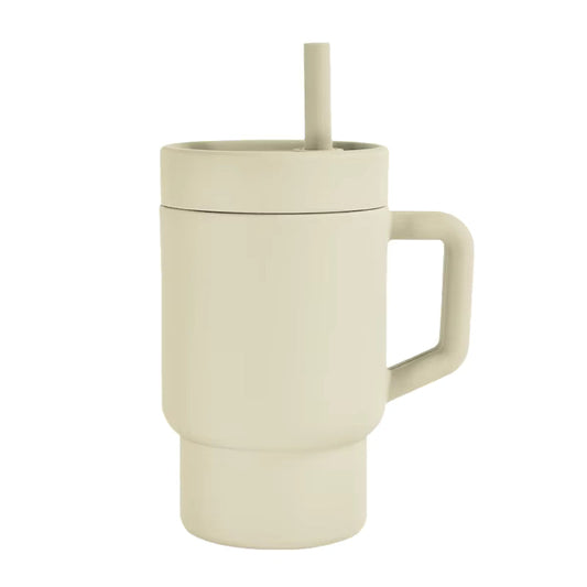 MKS My Little Silicone Tumbler Solid Color - Cream