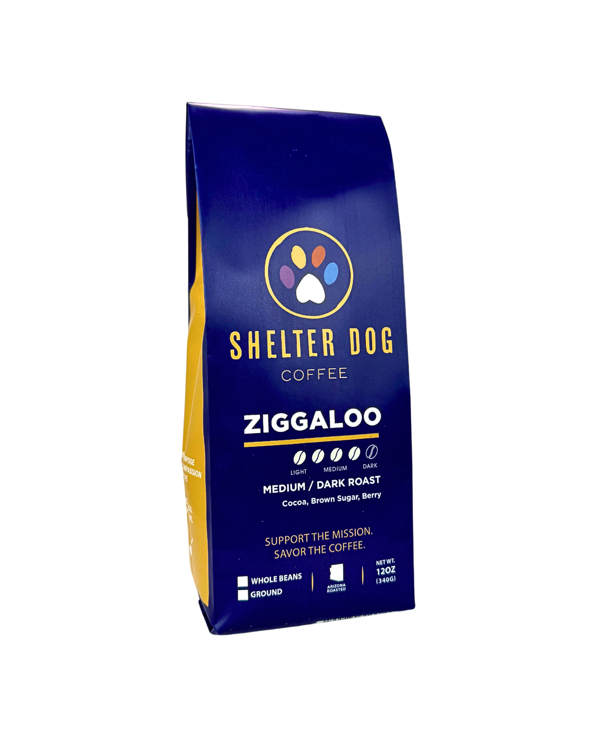 Ziggaloo Medium/Dark Roast Coffee - Shelter Dog Coffee
