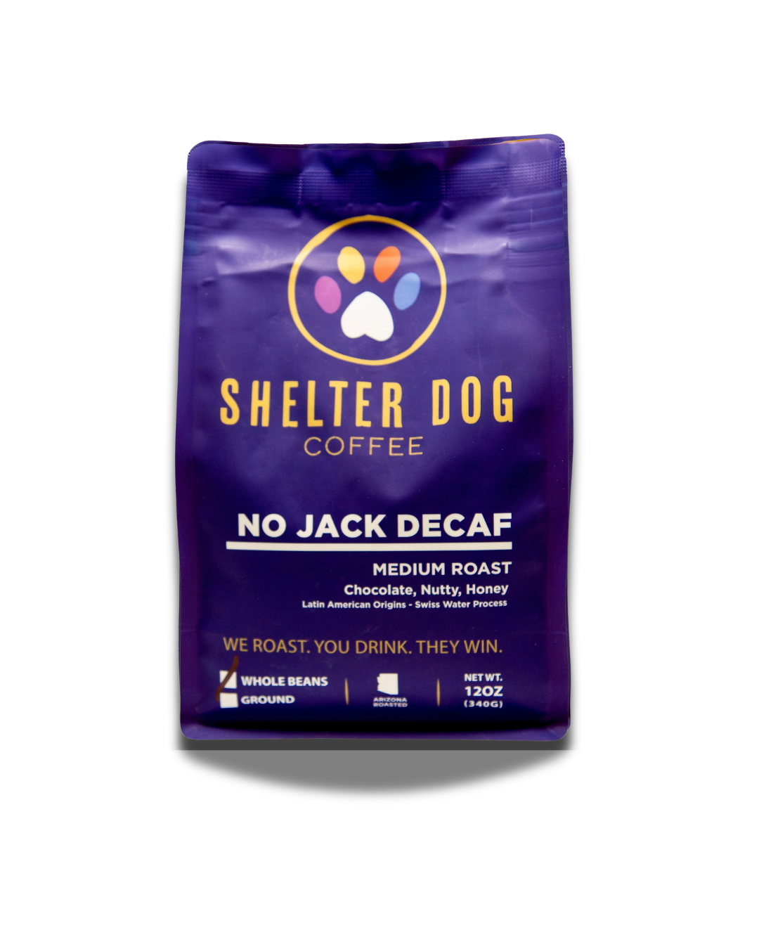 No Jack Decaf Medium Roast Coffee- Shelter Dog Coffee