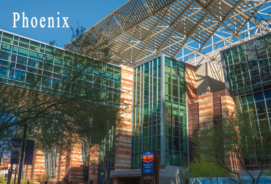 Phoenix City Scene Photograph on a Postcard