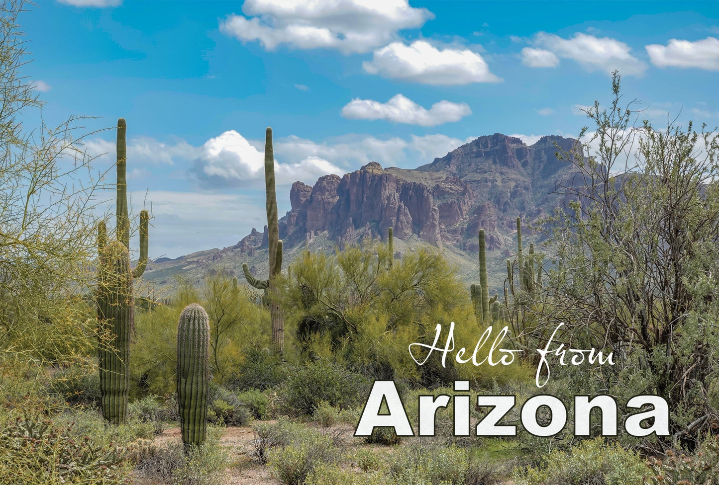 Hello from Arizona Superstition Mountain Magnet
