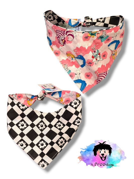 Alice in wonderland dog bandana -tfreedom