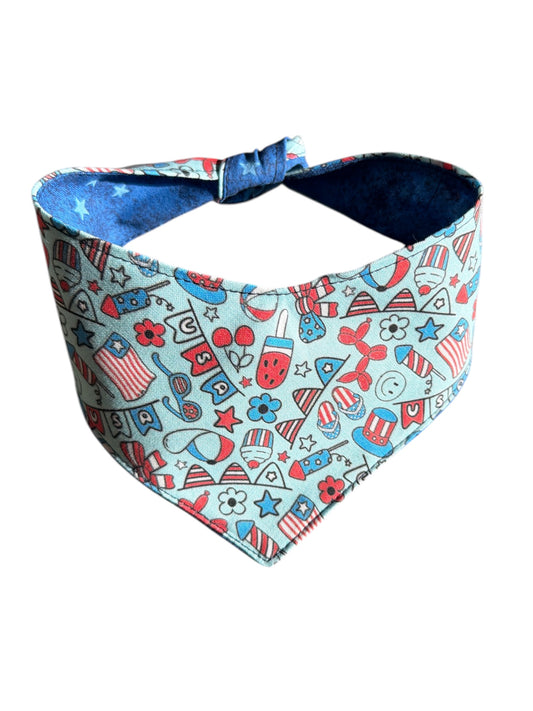 Barkin’ in the USA dog bandana -tfreedom